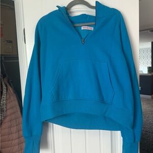 Vibrant Blue Women's Quarter-Zip Sweatshirt